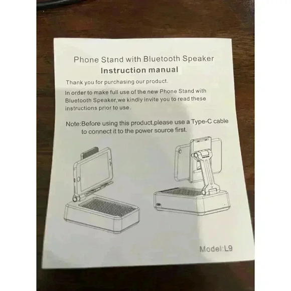 Jteman Phone Stand w/ Bluetooth Speaker - Picture 3 of 8